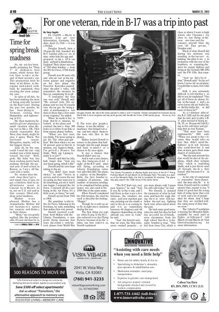 The Coast News, March 22, 2013