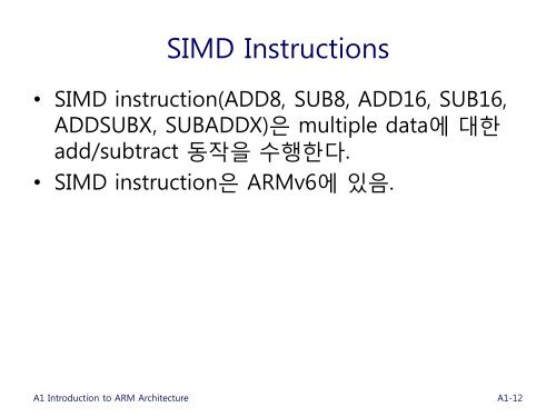 A1 Introduction to ARM Architecture