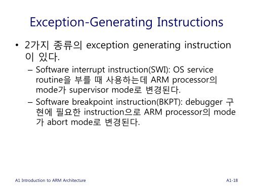 A1 Introduction to ARM Architecture