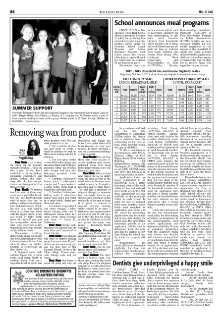 The Coast News, Aug. 17, 2012