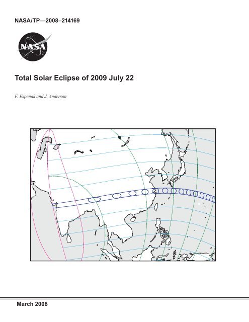 Total Solar Eclipse of 2009 July 22 - NASA Eclipse Web Site