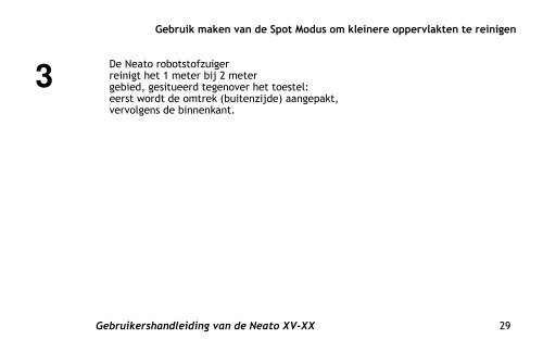 Robotstofzuiger Neato XV-15™ / Neato XV-25™ Handleiding - Fonq.nl