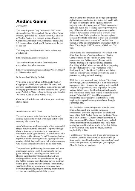 Pdf Cory Doctorow