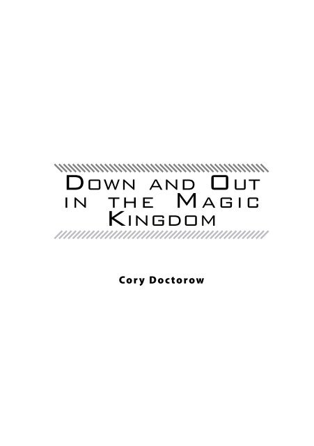 PDF redesign - Cory Doctorow