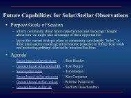Future Capabilities for Solar/Stellar Observations - Cool Stars 12 ...
