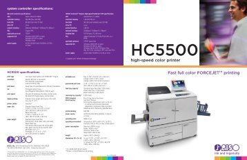 RISO HC5500 brochure - Tap The Web