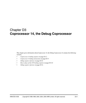 Chapter D3 Coprocessor 14, the Debug Coprocessor.pdf