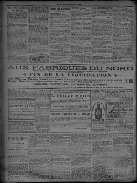 11 Novembre 1901 - Bibliothèque de Toulouse
