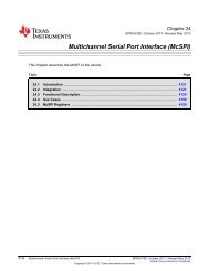 Chapter 24 Multichannel Serial Port Interface (McSPI).