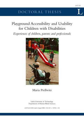 How playgrounds design influence children with disabilities