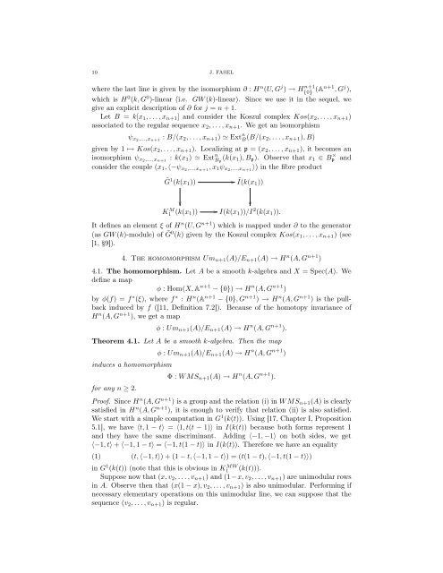 Some remarks on orbit sets of unimodular rows - CSAG - EPFL