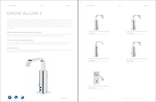 Commercial fittings - GROHE Blue