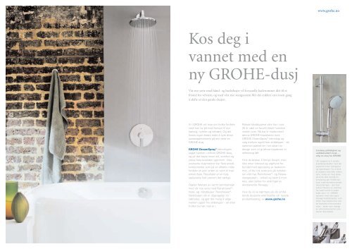 Nye dusjer www.grohe.no