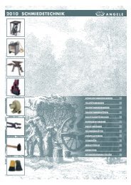 ANGELE-Schmiedetechnik Katalog 2010