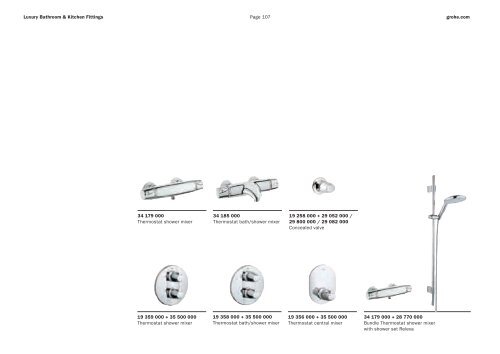 Luxury Bathroom and Kitchen Fittings - GROHE Blue