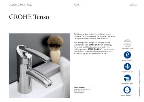 Luxury Bathroom and Kitchen Fittings - GROHE Blue