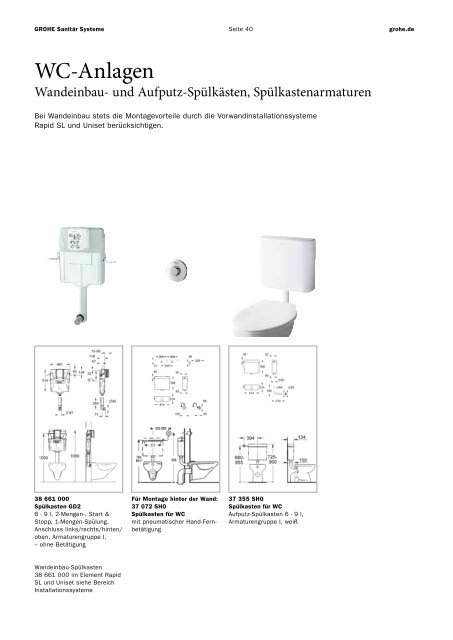 GROHE Sanitär Systeme