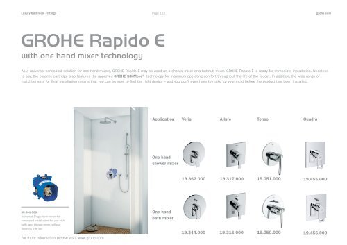 -VYVSZ #BUISPPN 'JUUJOHT - GROHE Blue