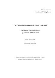 The Oriental Communities in Israel, 1948-2003 - The Graduate ...