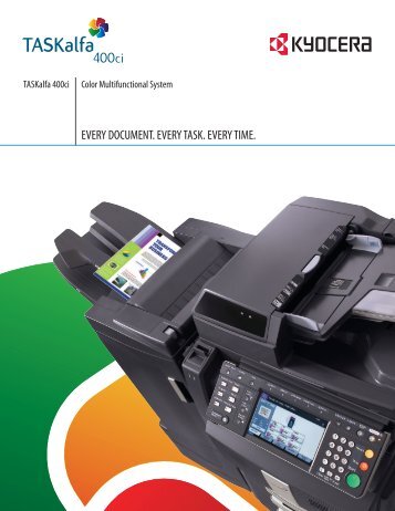 Kyocera TASKalfa 400ci Brochure - Document Solutions USA