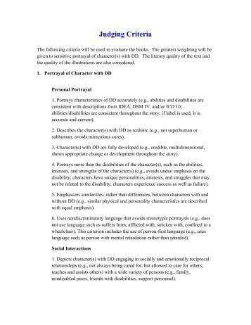 Judging Criteria (PDF)