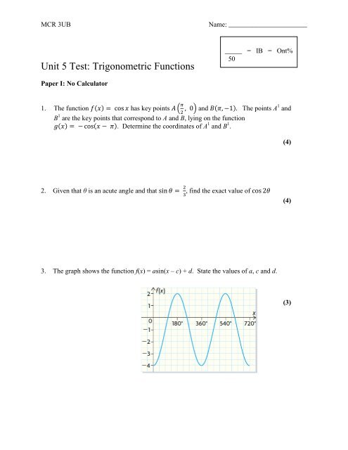 unit 5 trigonometric functions answer key homework 2