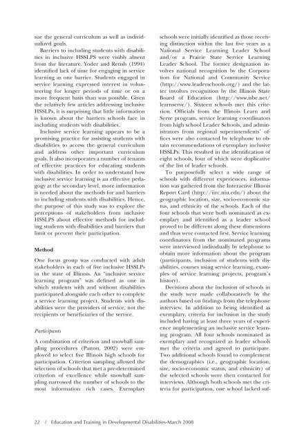 Download the Journal (PDF) - Division on Autism and ...