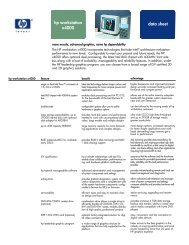 hp workstation x4000 data sheet