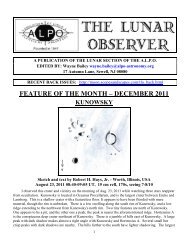 december - ALPO Lunar Program