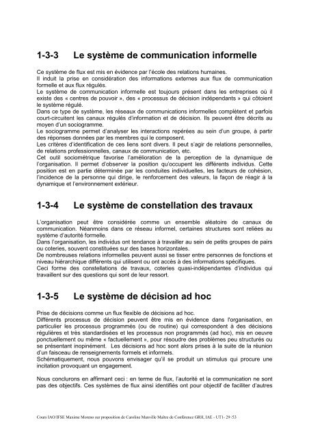 introduction analyse organisationnelle m2 - FOAD - Formations ...