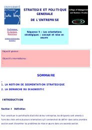 SEQUENCE 2 : CONCEPTS-CLES DU MARKETING ...