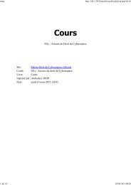 M1c : Acteurs du Droit du Cyberespace Site: Master Droit du ...