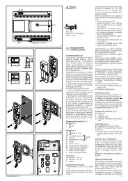 A P1 I B I ISTRUZIONI PER L'INSTALLAZIONE C - TECH FASS sro