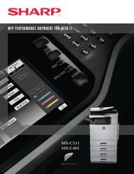 MX-C311 | MX-C401 Brochure - Sharp