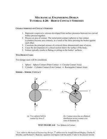 Ch04 Section 20 Hertz Contact Stresses