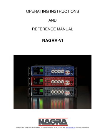 NAGRA-VI - Analog Audio Gmbh