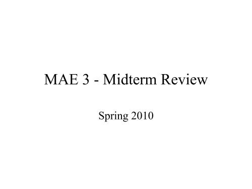 MAE 3 - Midterm Review.pdf - MAELabs UCSD