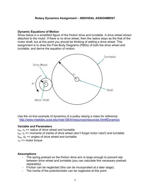 Rotary Dynamics - MAELabs UCSD