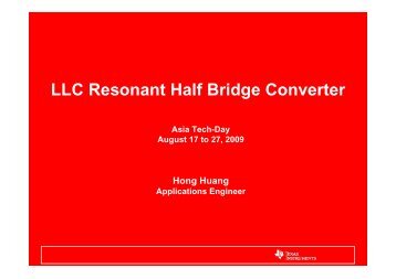 LLC Resonant Half Bridge Converter