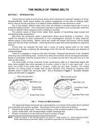 THE WORLD OF TIMING BELTS - MAELabs UCSD