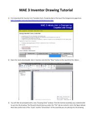 MAE 3 Inventor Drawing Tutorial - MAELabs UCSD