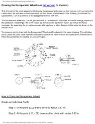 Drawing the Escapement Wheel (see pdf version ... - MAELabs UCSD