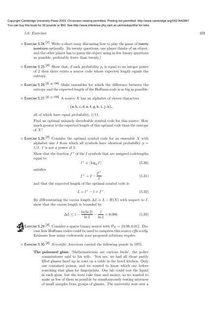 Information Theory, Inference, and Learning ... - MAELabs UCSD