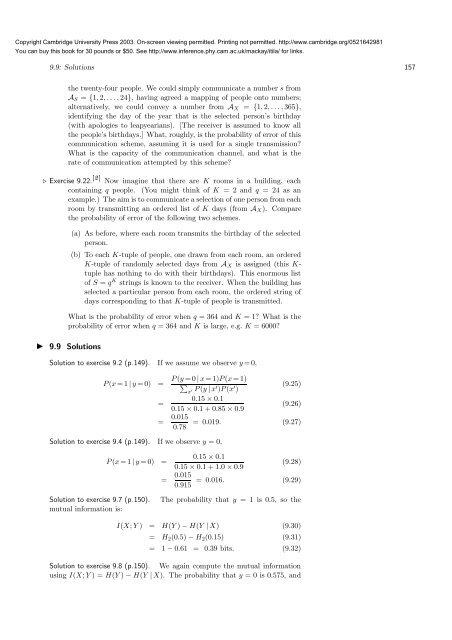 Information Theory, Inference, and Learning ... - MAELabs UCSD