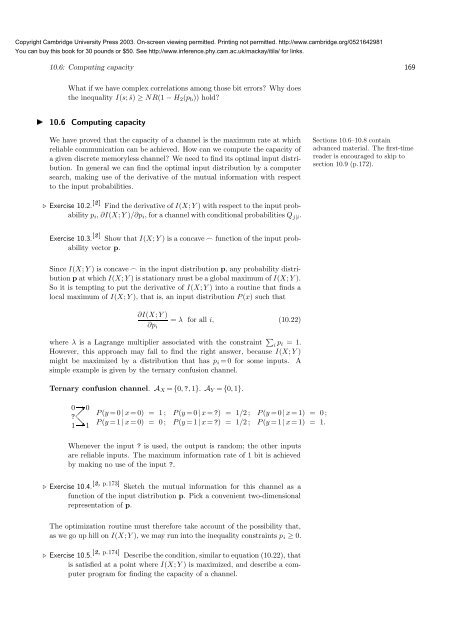 Information Theory, Inference, and Learning ... - MAELabs UCSD