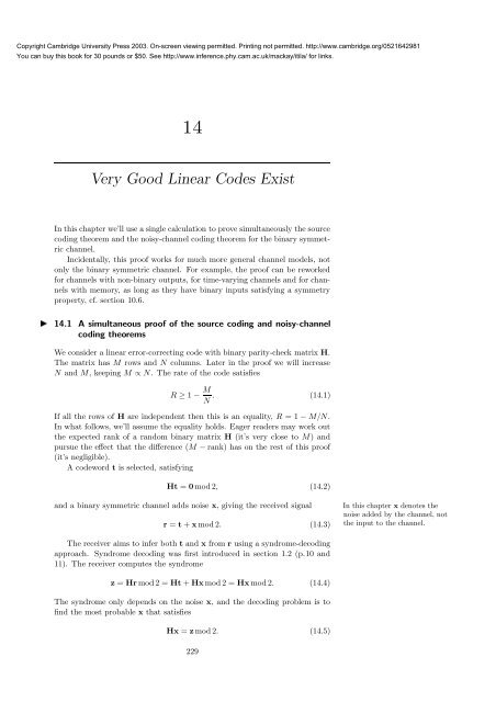 Information Theory, Inference, and Learning ... - MAELabs UCSD