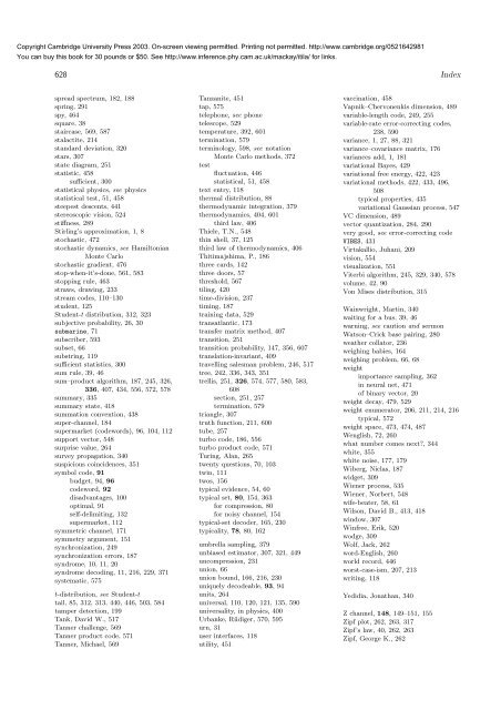 Information Theory, Inference, and Learning ... - MAELabs UCSD