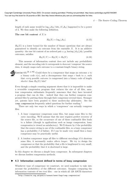 Information Theory, Inference, and Learning ... - MAELabs UCSD