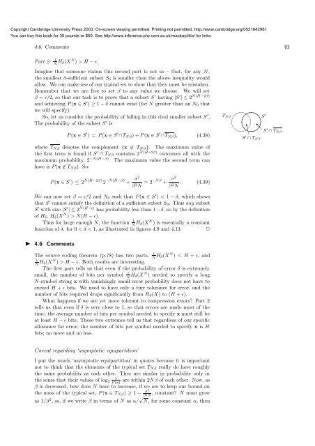 Information Theory, Inference, and Learning ... - MAELabs UCSD