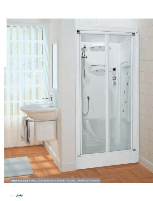 NEW HOLIDAY BI100 Cabina doccia porta soffietto in ... - Novellini